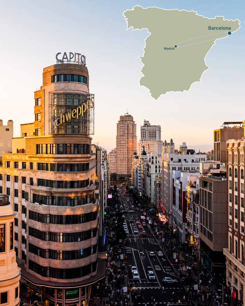 ruta Barcelona a Madrid
