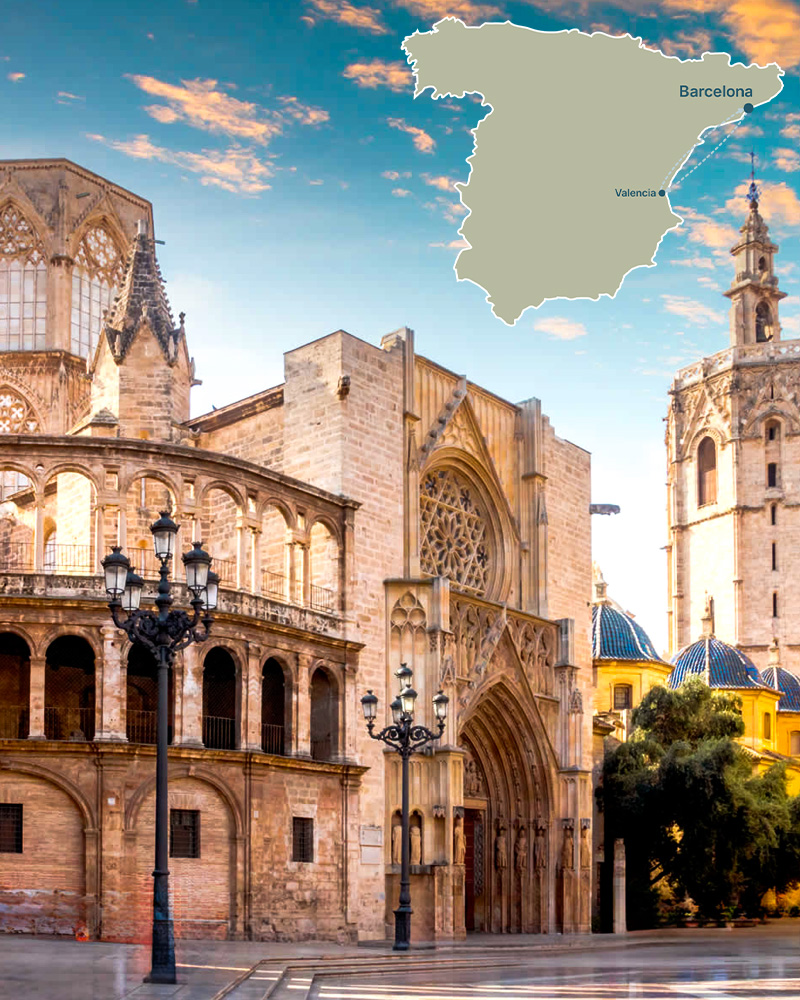 ruta Barcelona a Valencia